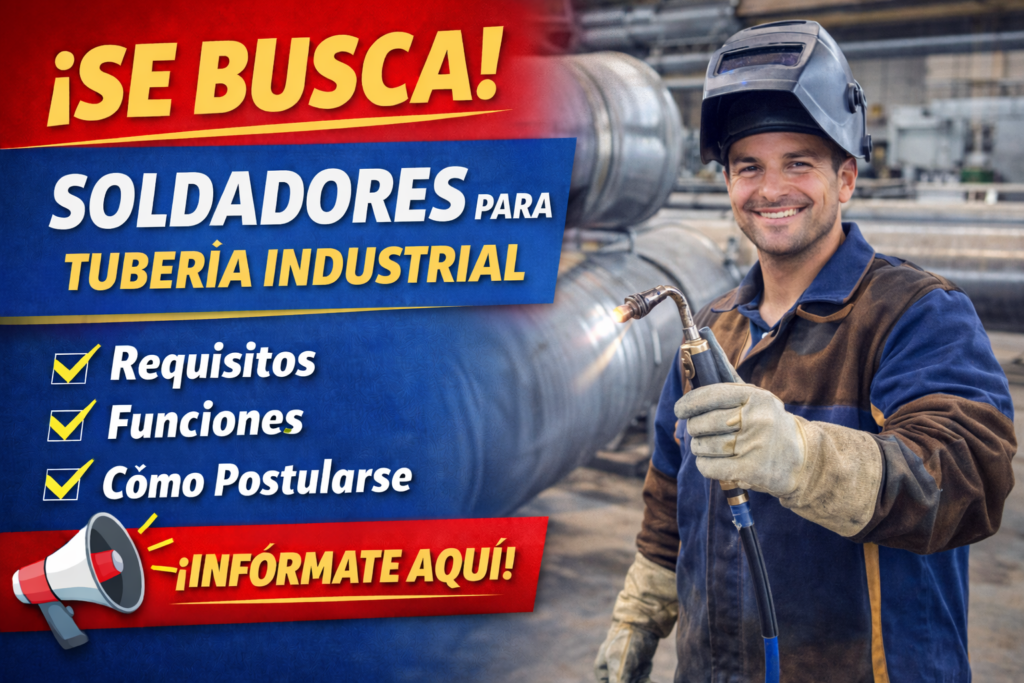 soldador de tubería industrial